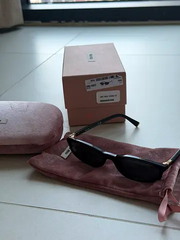 Used Miu Miu designer sunglasses with original box and case