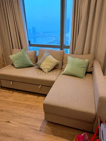IKEA sofa L shape storage