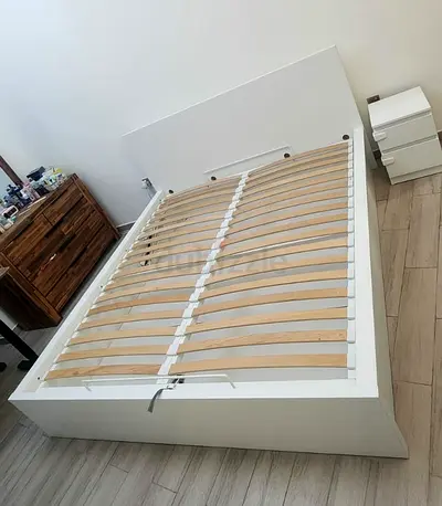 Ikea Hydraulic Queen Size bed with mattress available in perfect condition