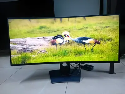 Dell U3818DW is a 37.5-inch curved ultra-wide monitor with a WQHD+ resolution of 3840 x 1600. It