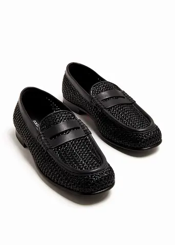 Dolce & Gabbana Interwoven Men's Penny Loafers UK 8.5