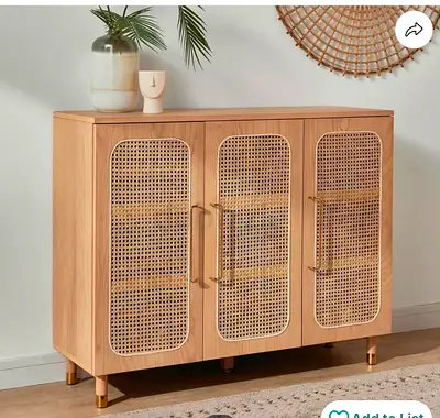 Anasa 28-Pair Shoe Cabinet from Home Centre, in the beautiful Oak/Brass finish.