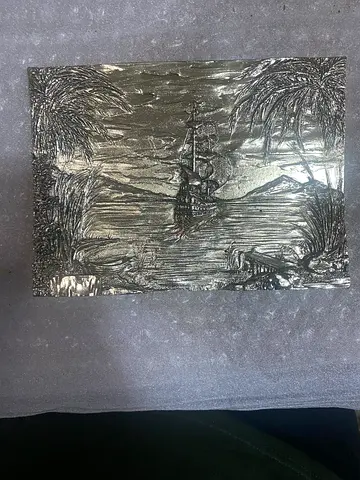 metal art plaque-17cm length