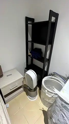 Black Open Shelf