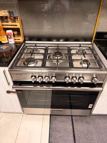 Glemgas stove top gas / oven electric / top 5 burner / 90by60 cm size