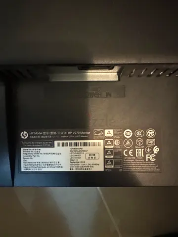 HP 22-inch LED Monitor (rear view shown) - Good working condition