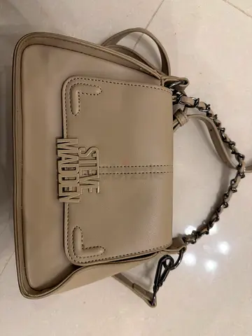 Steve Madden beige leather crossbody bag - good condition