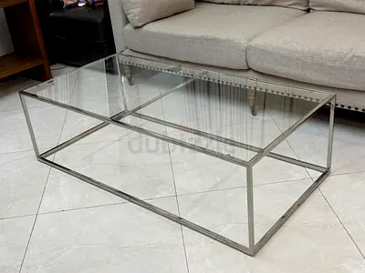 Modern Minimalist Glass Coffee Table