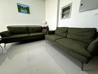 Marina Furniture Feather-Filled Sofa Set