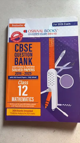 Oswaal Question Bank + Solutions for Class 12th Maths 2016 - 2025