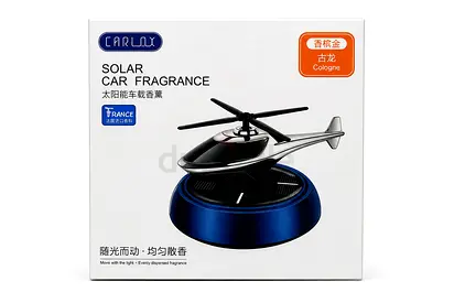 Solar-Powered Car Fragrance Air Freshener (Helicopter Design) - Cologne Scent