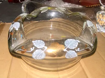 Clear glass bowl-12cm length
