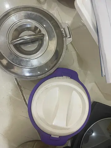Used Stainless Steel and Insulated Food Containers - 2-piece set