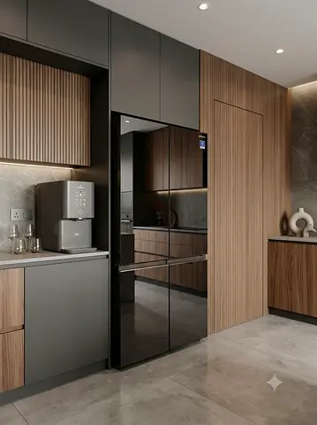 Hitachi Stylish 4-Door Refrigerator – Side-by-Side | Black | Good Condition