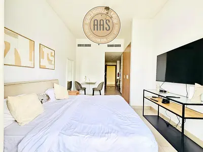 Furnished Studio | Azizi Riviera 44 | Balcony & City View
