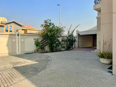 Spacious | 4-Master BR | 3-UP 1-Ground |1 Maid Room- |3-Majlis 2-Ground | DiningRoom | 1 UP- 1 Kitchen Ground And Pantry UP Small back | Garden + Park