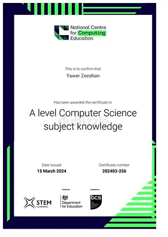 Expert Computer Science & IT/ICT Tutor – IGCSE, AS & A Level