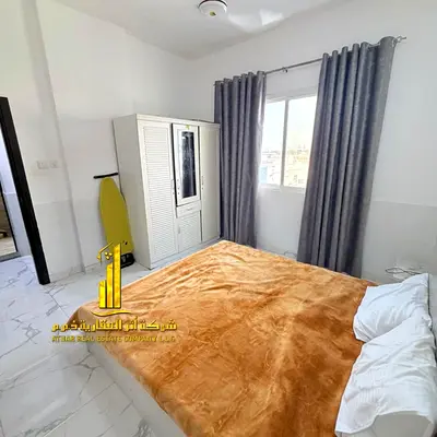 Furnished two-bedroom apartment for monthly rent in Ajman Corniche. Includes utilities, internet, a