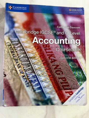 Offer Year 10/11- Cambridge IGCSE and O Level Accounting Coursebook 2026