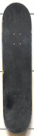 Used standard skateboard deck with grip tape