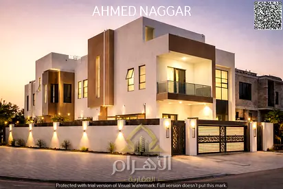 Luxury corner villa for sale in Al-Haliyo 2 - 4 bedrooms G+2 - at an exceptional price including registration and ownership fees