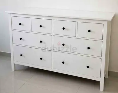 Hemnes Chest of 8 drawers, white stain,