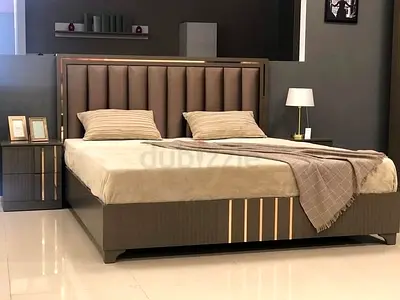 Contemporary Channel Padded Headboard Bed – Premium Factory Price