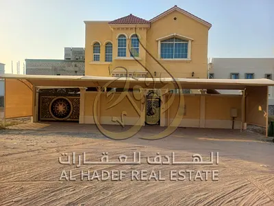 Luxury 5 Bedroom Master Villa for Annual Rent in Al Yasmeen Ajman 3020 Sq Ft Spacious Living Room Majlis Private Parking for 3 Cars AED 110000 One Pay