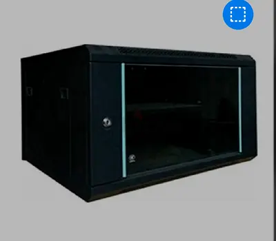Wall-mounted network/server rack cabinet - 6U (glass door)