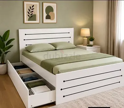 Brand-new King-size Bed with Storage Available