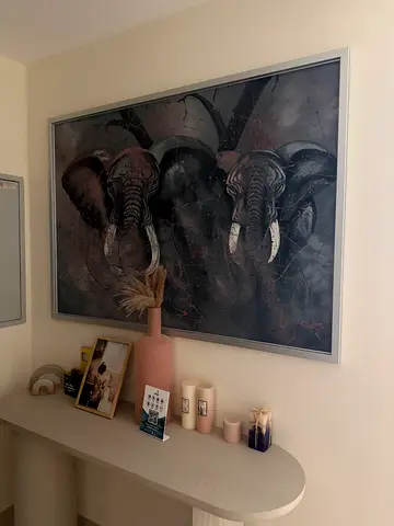 Elephants painting