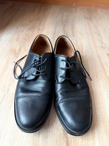 Clarks Un Aldric Park Men’s Black Leather Oxford / Derby Shoes - 43EU