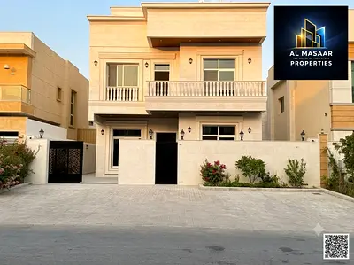 A luxurious villa including electricity, water, and central air conditioning, located directly opposite a mosque and on a main street, with modern des