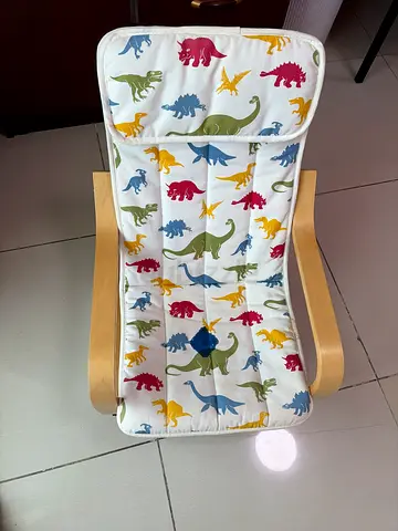 IKEA POANG Children's Armchair with Dinosaur Print