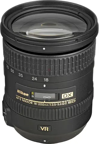 Nikon AF-S DX NIKKOR 18-200mm f/3.5-5.6G ED VR II Lens for Nikon DSLR Cameras