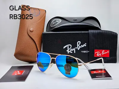 Ray-Ban Aviator - Blue Mirror Lenses with Case