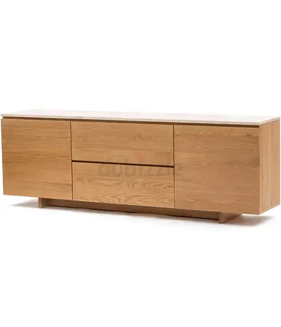 Kami 220 Sideboard - Light Oak & Travertine