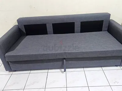 Grey 3-seater Sofa Bed - Clean, Good Condition