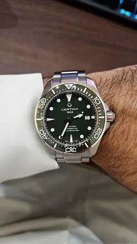 Certina DS Action green ceramic bezel