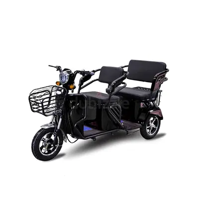 Electric 3-Wheel Passenger Scooter / Trike - 2-Seater with Front Basket