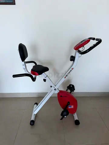 Foldable Exercise Bike with Backrest - Perfect Condition like new
