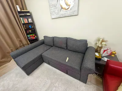 PRICE NOT NEGOTIABLE IKEA L SHAPE SOFA BED