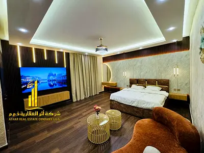 استوديو مطبخ شبة منفصل مع بلكونة اطلالة مفتوحة  مفروش  للايجار الشهرى بعجمان - الراشدية1 - ابراج الهورايزون