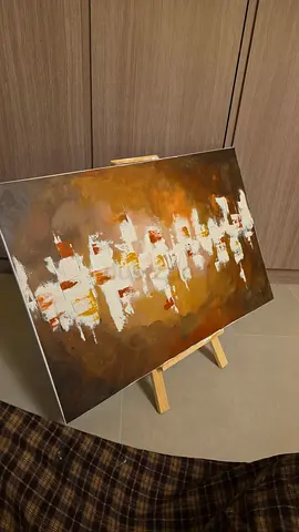 Abstract canvas painting