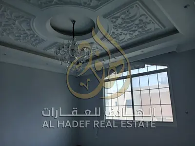 Villa for rent in Al Yasmin, Ajman 🏡 5 master bedrooms + living room + majlis + parking for 3 cars, 3020 sq ft. 110,000 AED down payment or 120,000 A