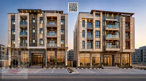 For sale: A building in Ajman, Al-Aliya area, consisting of 15 residential units of 400 square meters each, with electricity, water, and air condition