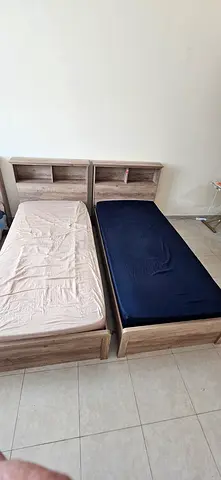 2 Single bed with mattress for sale