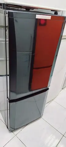 Fridge Mitsubishi bottom freezer black colour