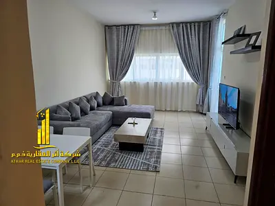 Luxury apartment, brand new, never before occupied. One bedroom, living room, and open balcony. Ajman One Tower. for monthly rent.