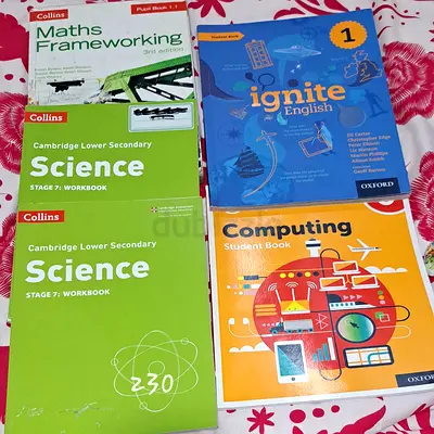 Set of Cambridge & Oxford Lower Secondary Textbooks (Maths, Science, English, Computing)